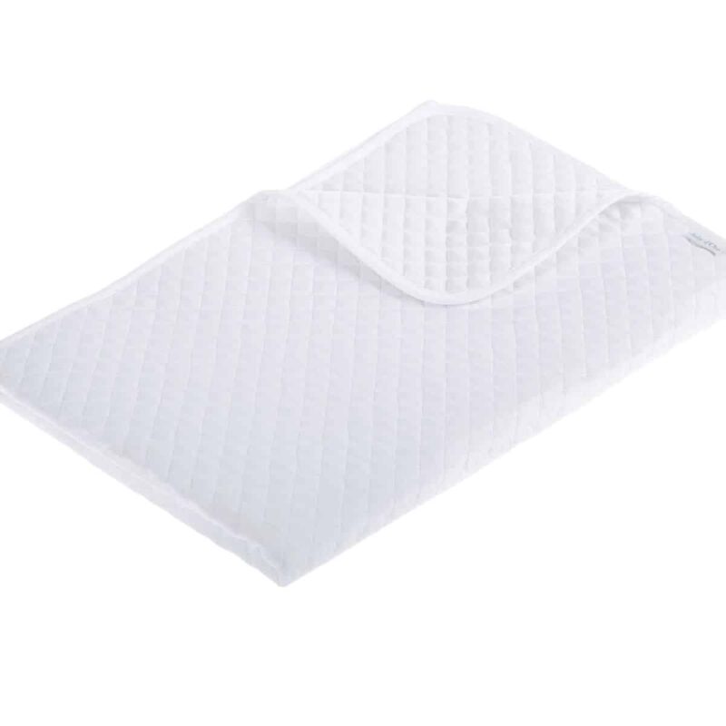 Quilted Baby Bedspread White