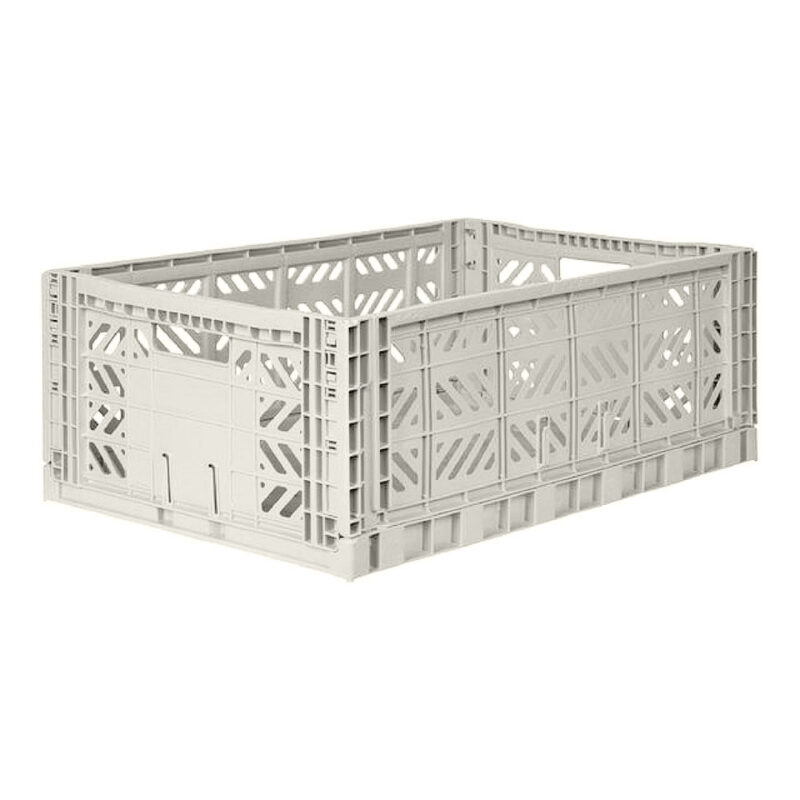 Aykasa light-grey-folding crate