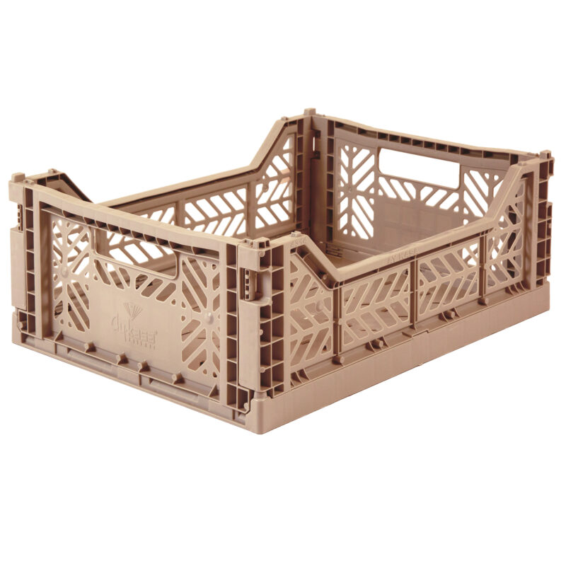 Aykasay Warm Taupe folding Crate