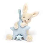 Jellycat Star Bunny Blue Musical Pull-1