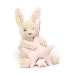 Jellycat Star Bunny Pink Musical Pull-1