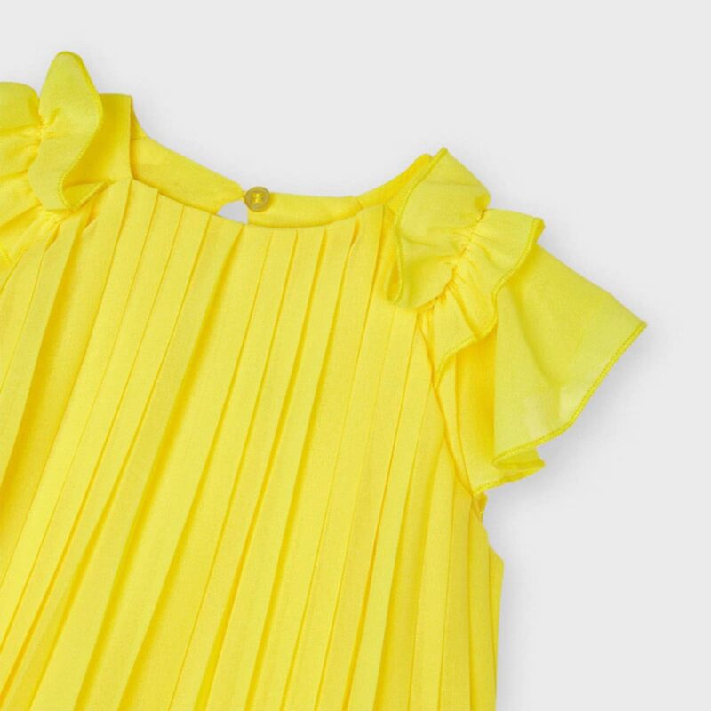 Pleated Dress Yellow