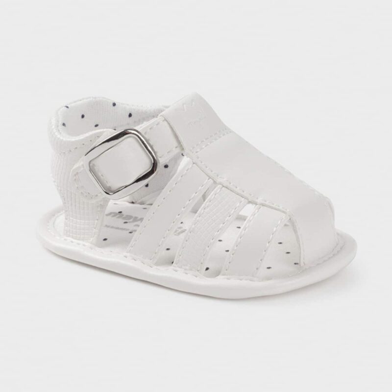 Leather sandals White