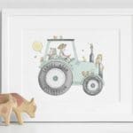 PERSONALISED CHILDREN’S FARM TRACTOR PICTURE