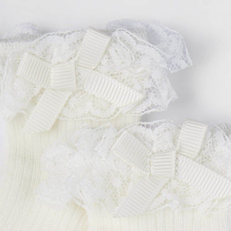 Socks with ruffle Off white