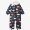 Dino Silhouettes Colour Changing Sherpa Lined Baby Rain Bund