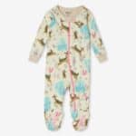 Serene Forest Organic Cotton Footed Coverall