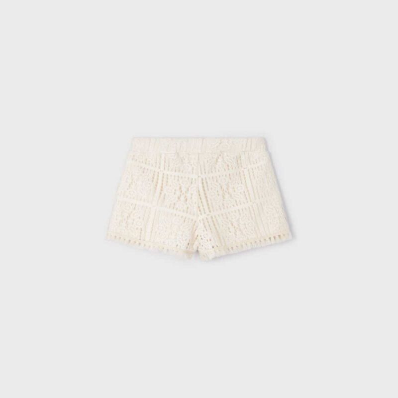 Crochet knit shorts