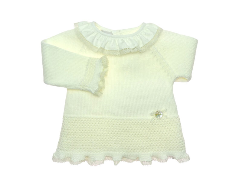 White Baby Knitted Set
