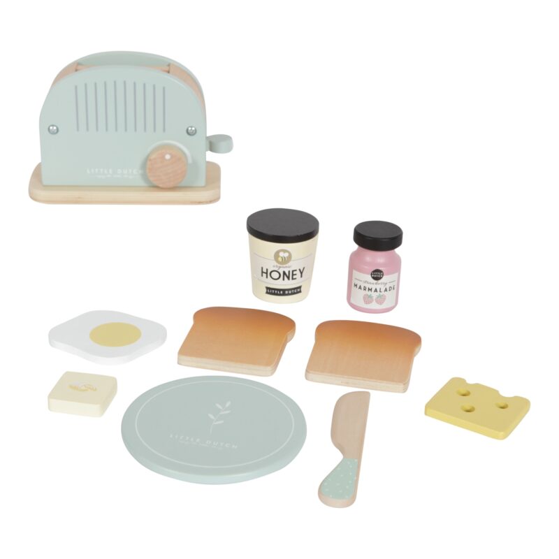 Wooden Toaster Set