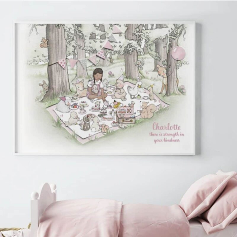 Big Picnic Picture For A Classic Girl's Nursery