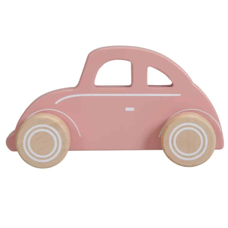 Wooden Toy Car Pink