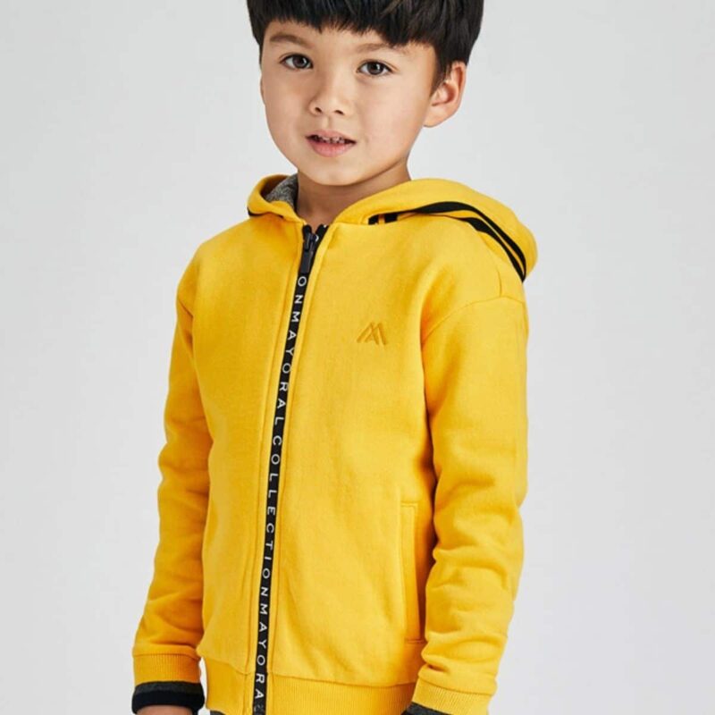 Boys Yellow Zip-Up Top