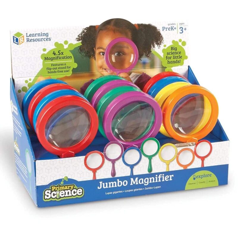 1 x Primary Science Jumbo Magnifier (Various Colours)