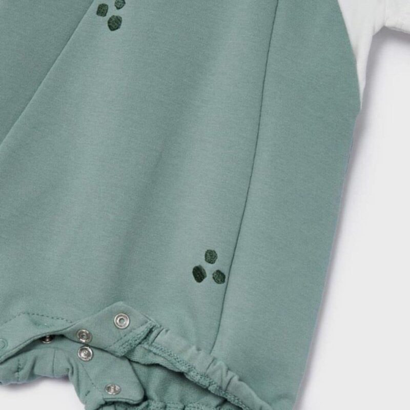 Green Cotton Baby Shortie Set - Image 3