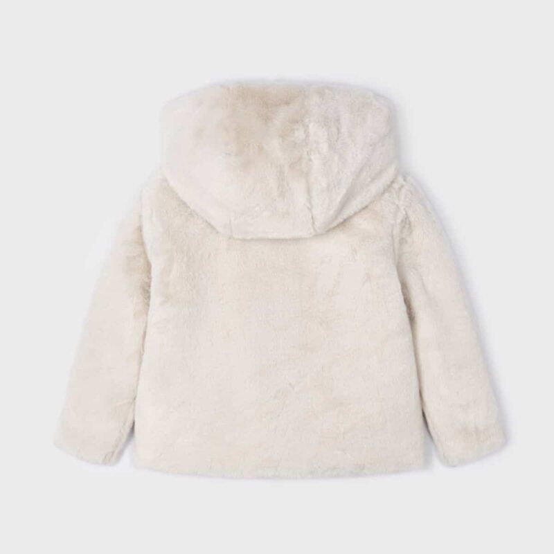 Girls Faux Fur Coat - Image 2