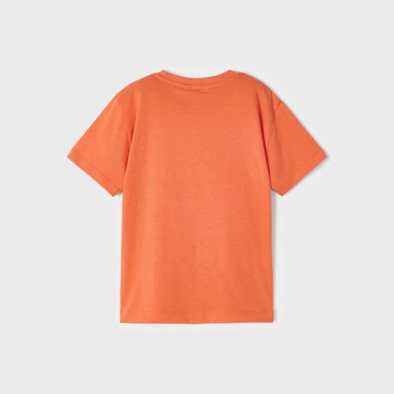 Boys Orange Cotton Milkshake T-Shirt - Image 2