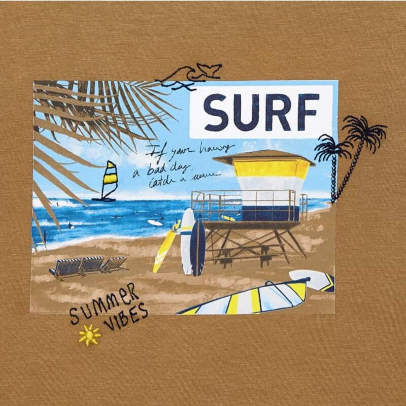 ECOFRIENDS Sustainable Cotton Surf T-shirt Beach - Image 3