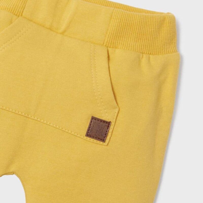 Baby Boys Ivory and Yellow Trouser Set - Image 2