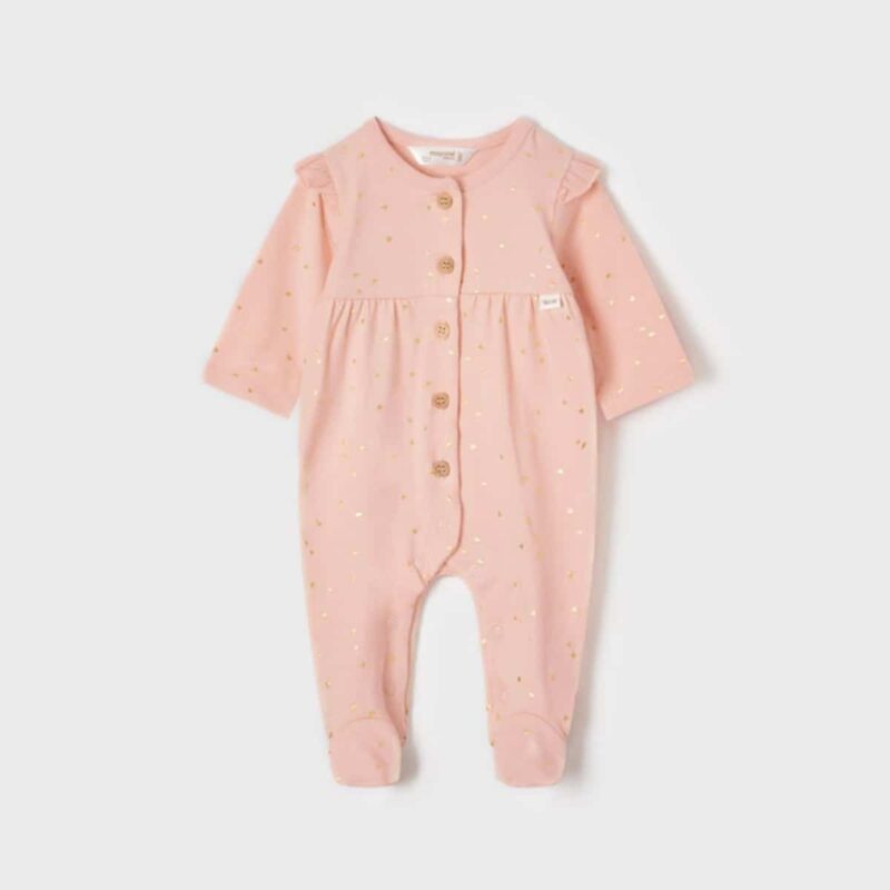 Newborn Girl Pink & Ivory Babygrows (2 Pack) - Image 2