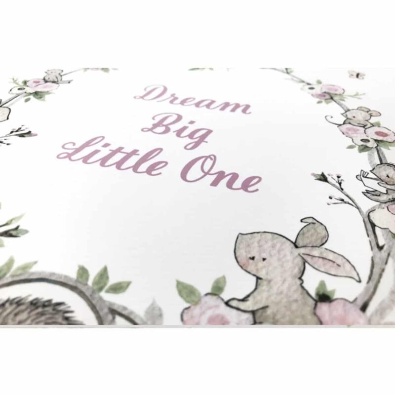 Girl's Big Floral Garden Wreath Quote Print - Image 4