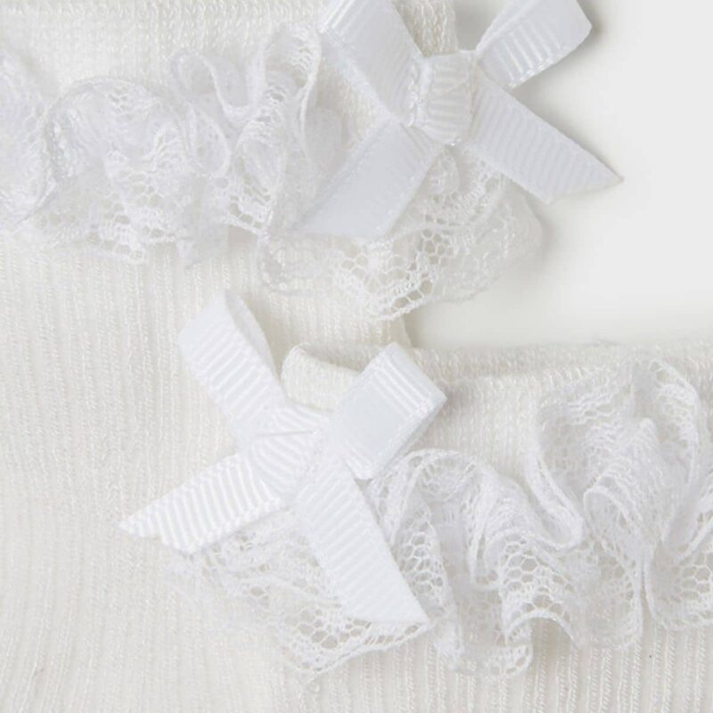 Socks With Ruffle White - Image 2