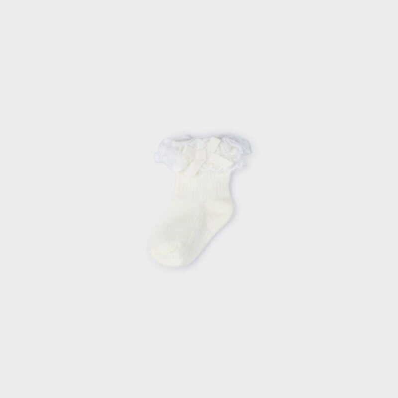 Socks With Ruffle White