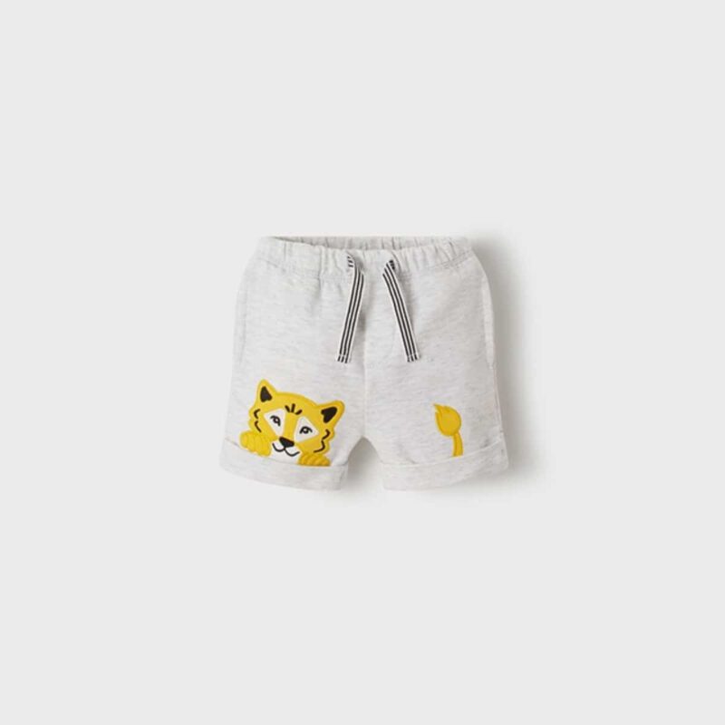 Grey Cotton Jersey Shorts