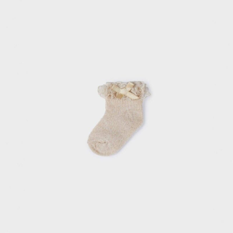 Socks with ruffle Champagne