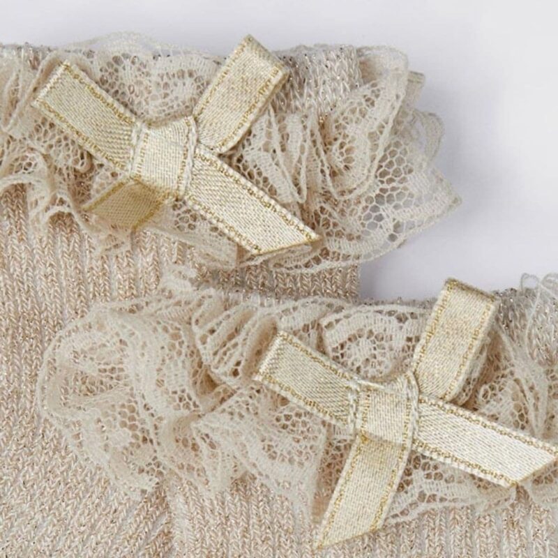 Socks with ruffle Champagne - Image 2