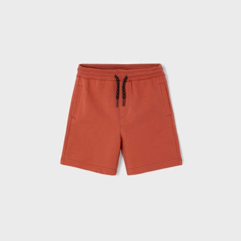 Boys Terracota Cotton Shorts