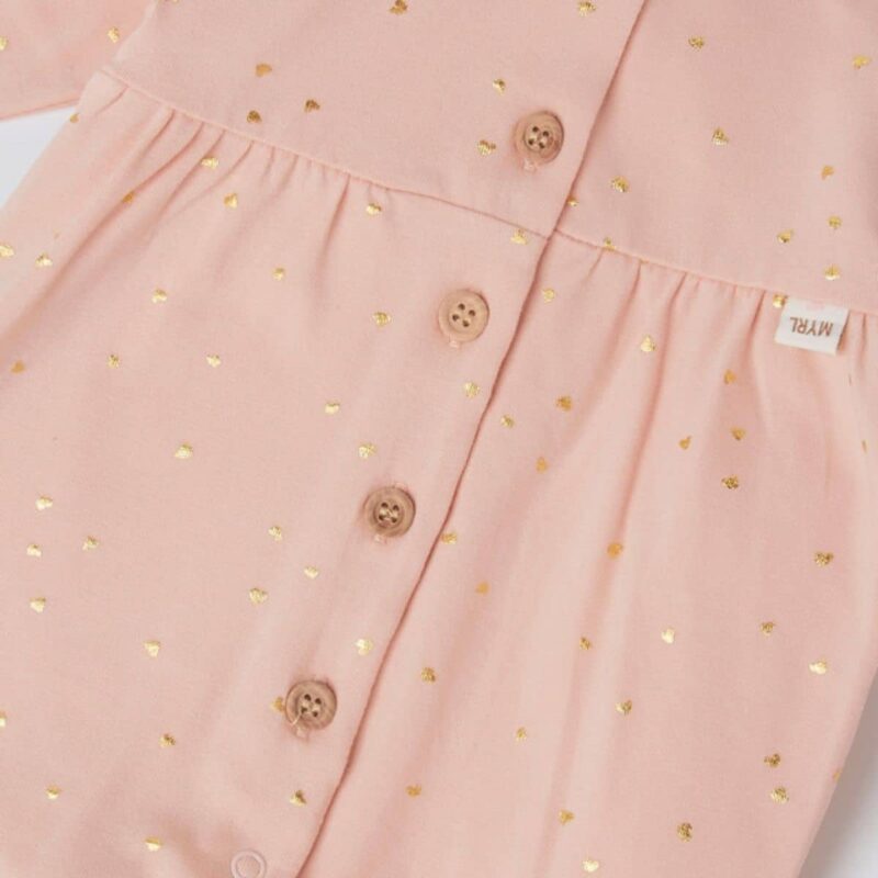 Newborn Girl Pink & Ivory Babygrows (2 Pack) - Image 3