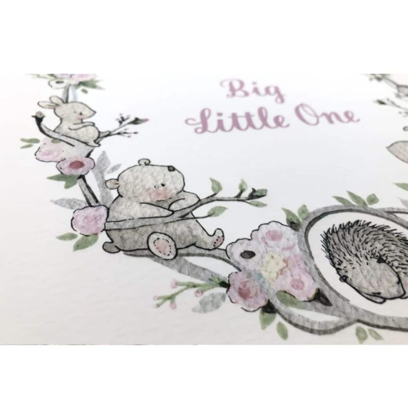 Girl's Big Floral Garden Wreath Quote Print - Image 3