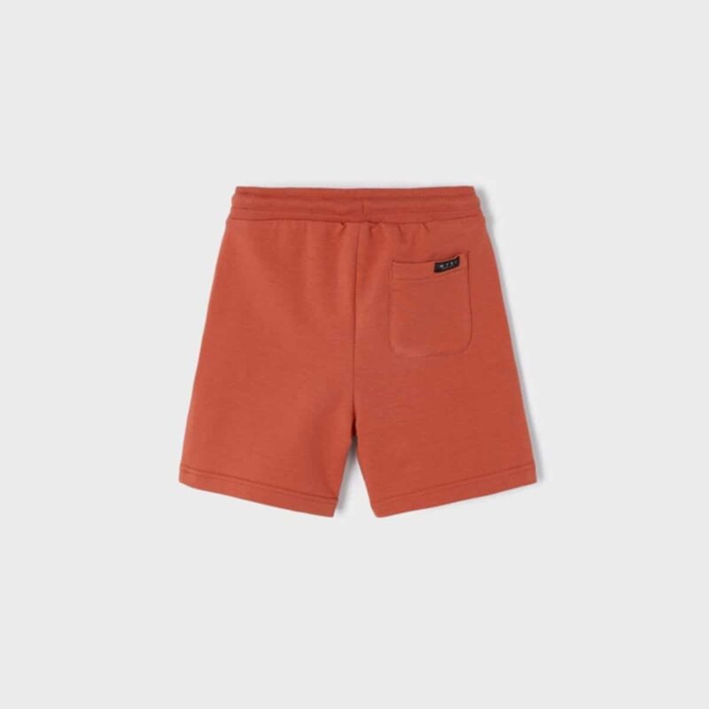 Boys Terracota Cotton Shorts - Image 2