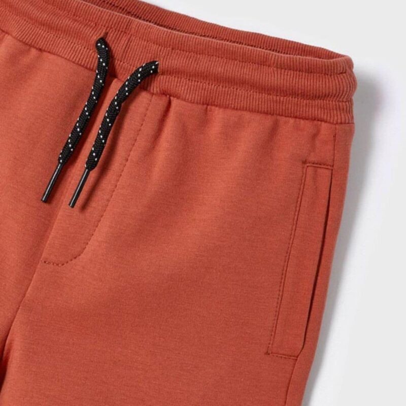 Boys Terracota Cotton Shorts - Image 3