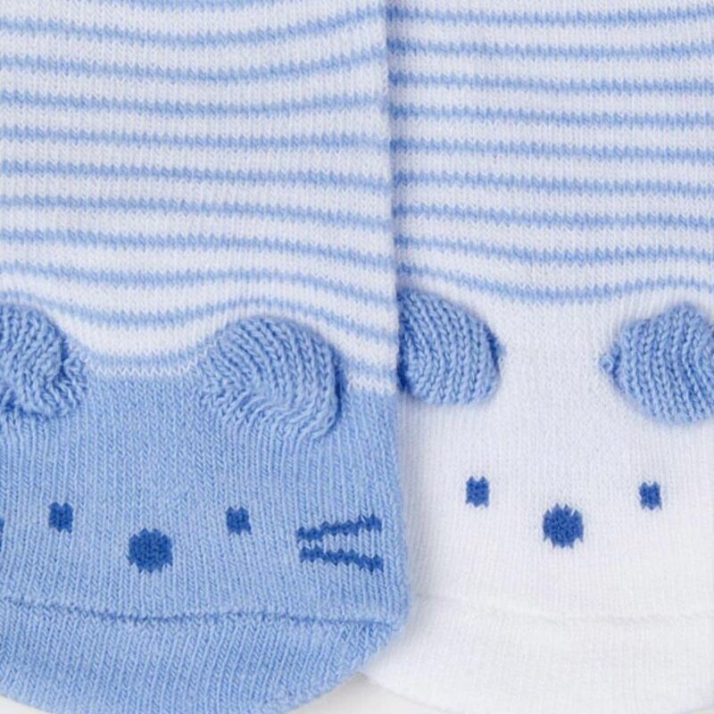 Baby Boy Non-Slip Socks Blue - Image 2
