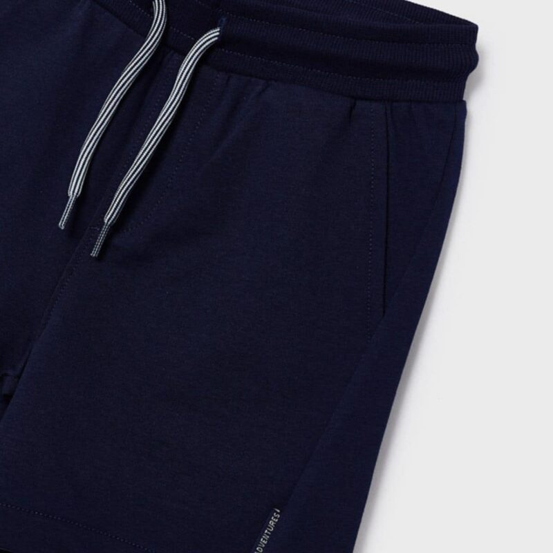 Orange & Navy Blue Cotton Dinosaur Shorts Set - Image 4