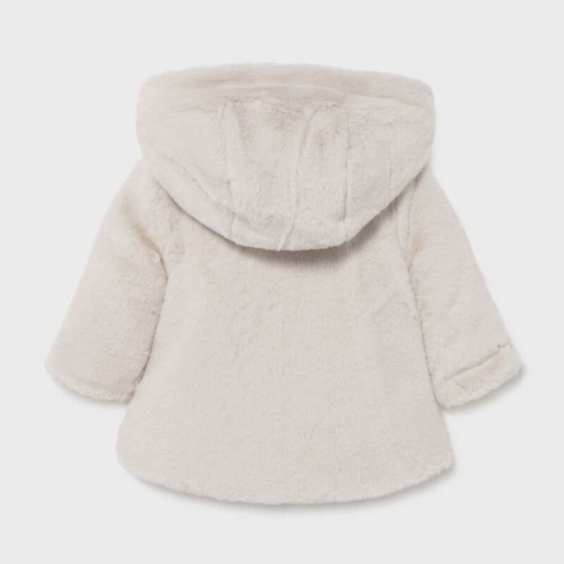 ECOFRIENDS Reversible Fur Coat Blue - Image 4