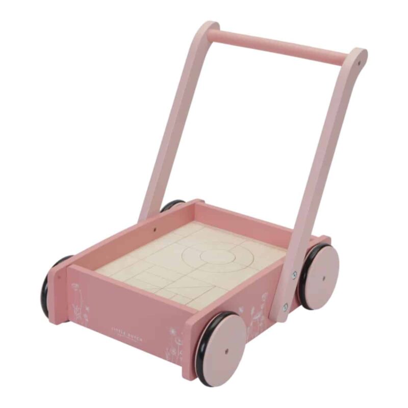 Block Trolley Pink - Flowers - Image 4