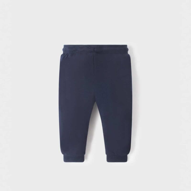 Navy Blue Cotton Baby Joggers - Image 2