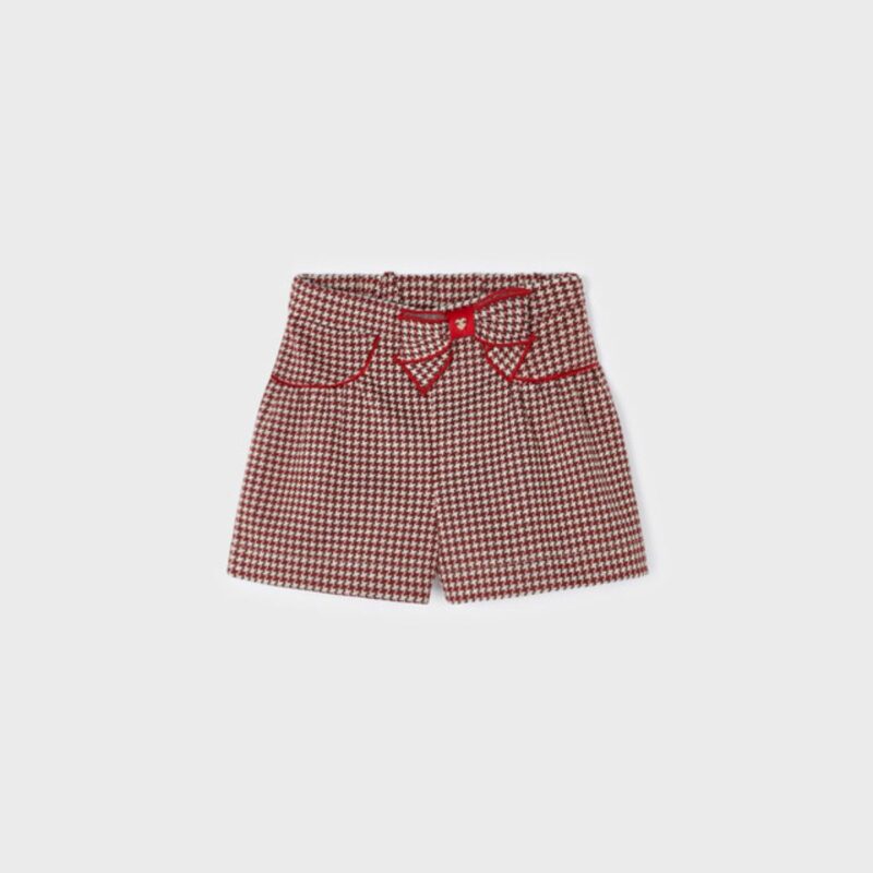 Girl Jacquard Red Skirt