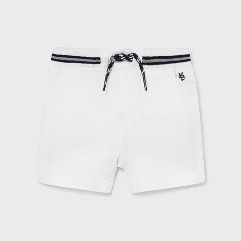 Shorts With Belt White