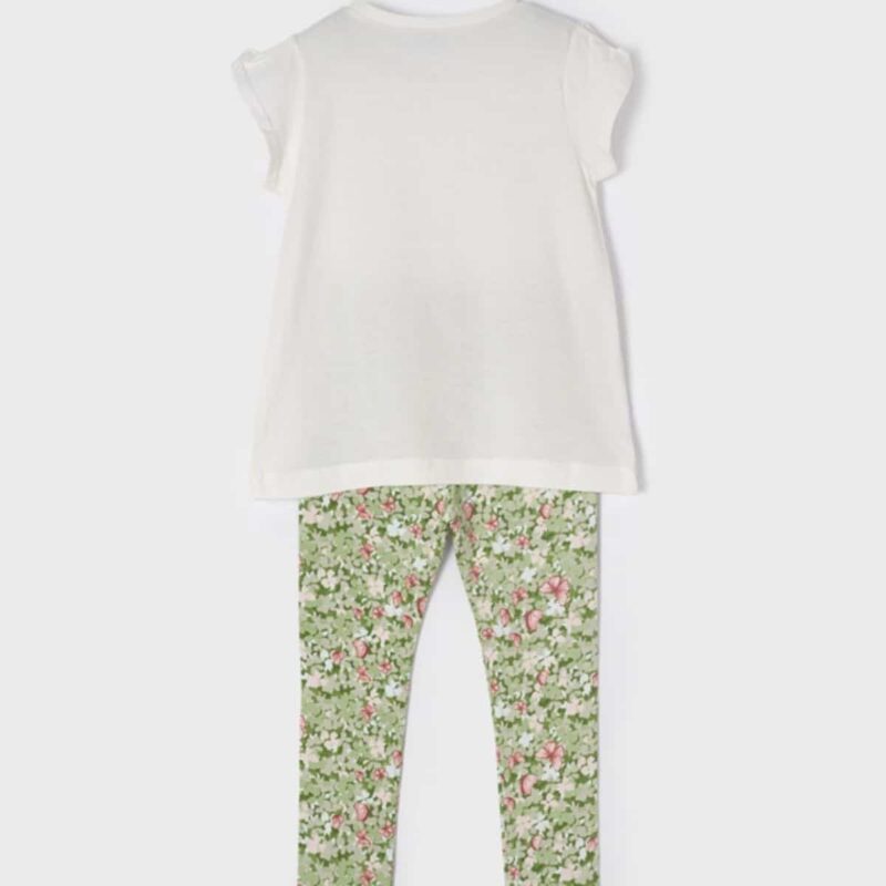 Ivory & Green Leggings Set - Image 2