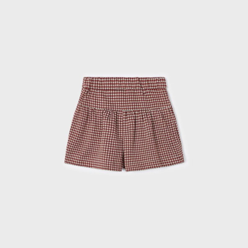 Girl Jacquard Red Skirt - Image 2