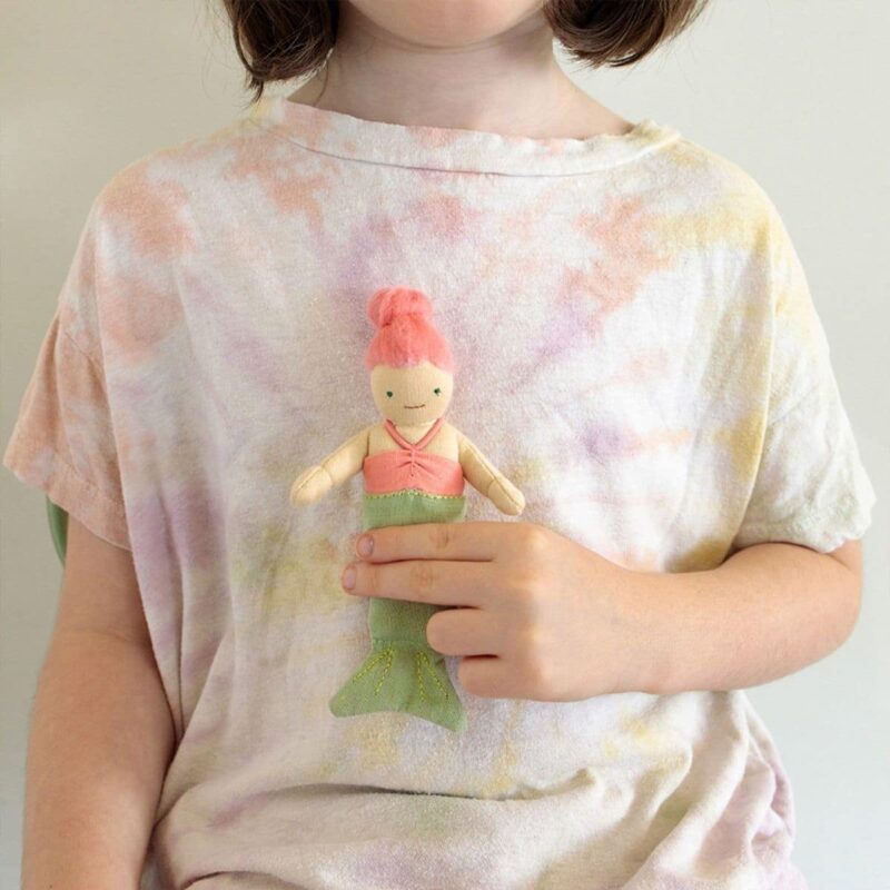 Holdie Folk Mermaid Coral Pink Hair - Image 2