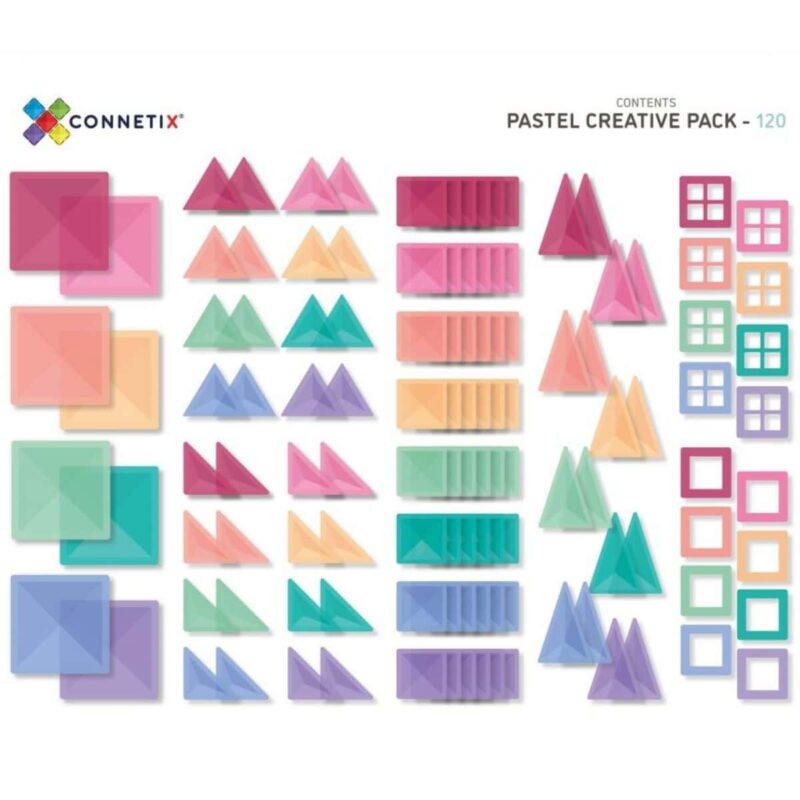 Connetix 120 Piece Pastel Creative Pack - Image 4