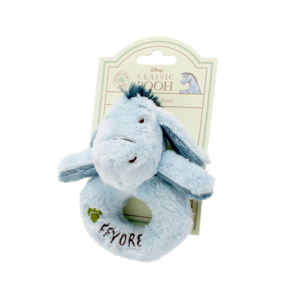 Winnie the Pooh Blue Eeyore Ring Rattle