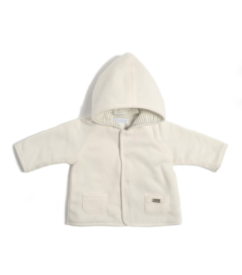 Coat With Beige Stripes