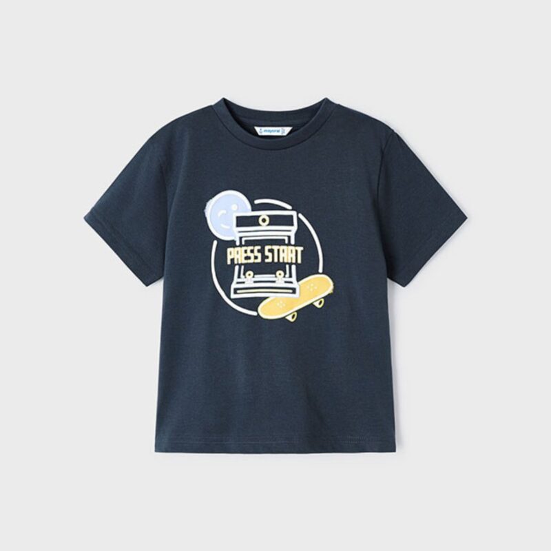 Navy Blue T-shirt Press Start