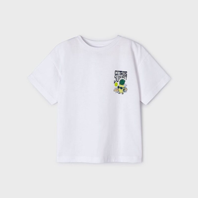 White T-shirt Pineapple